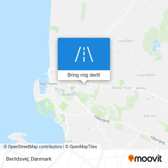 Berildsvej kort