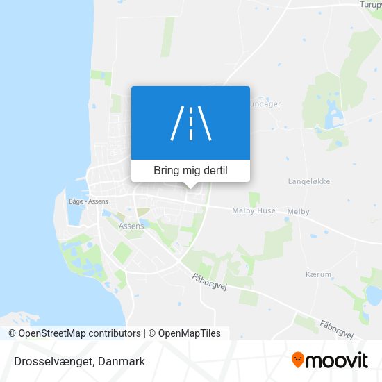 Drosselvænget kort