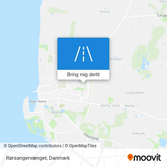 Rørsangervænget kort