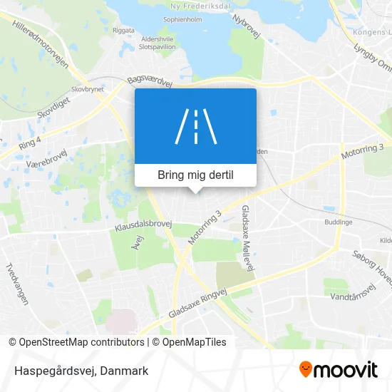 Haspegårdsvej kort