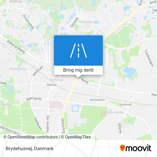 Brydehusvej kort