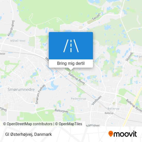 Gl Østerhøjvej kort