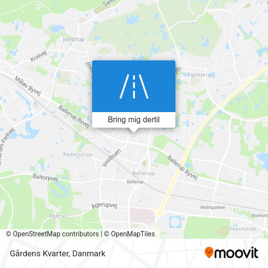 Gårdens Kvarter kort