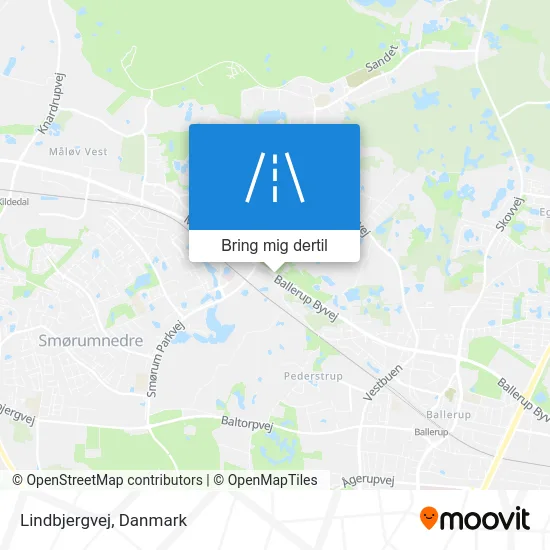 Lindbjergvej kort