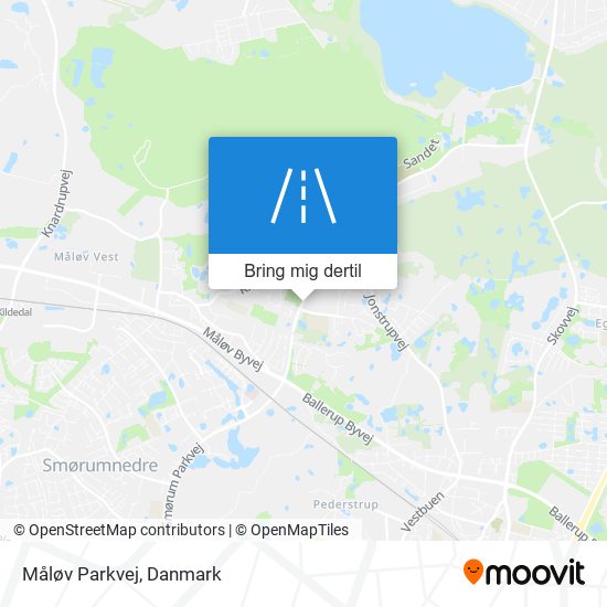 Måløv Parkvej kort