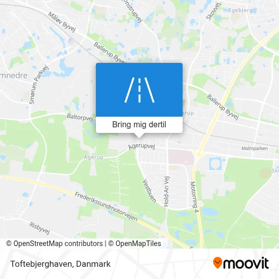 Toftebjerghaven kort