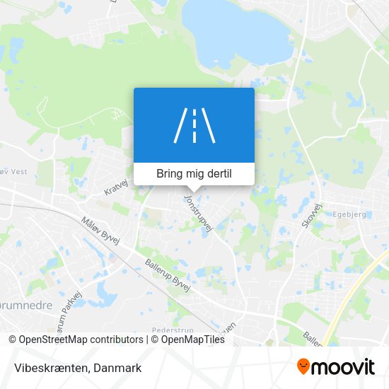 Vibeskrænten kort
