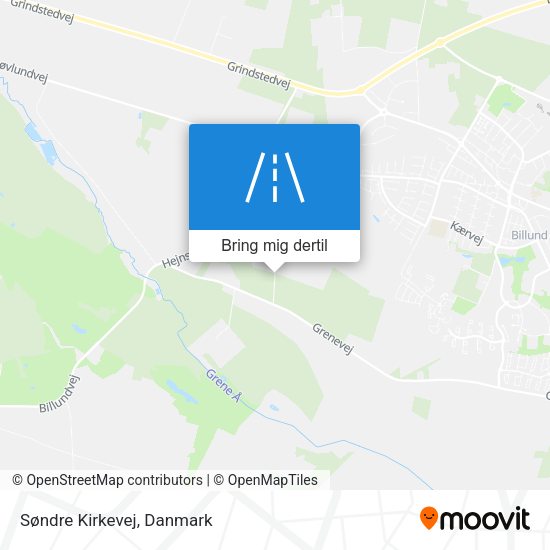 Søndre Kirkevej kort