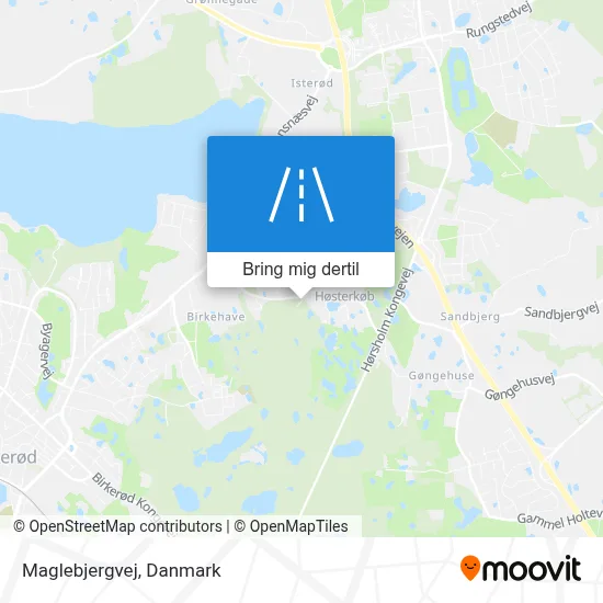 Maglebjergvej kort