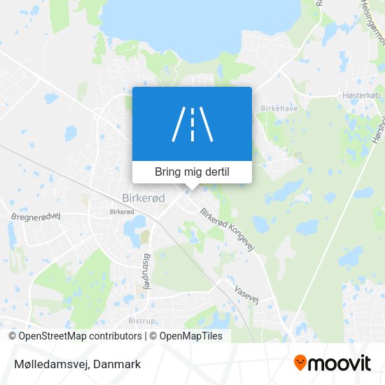 Mølledamsvej kort