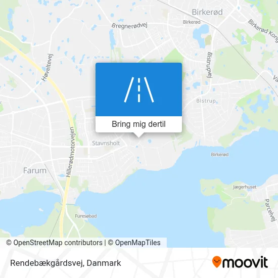 Rendebækgårdsvej kort