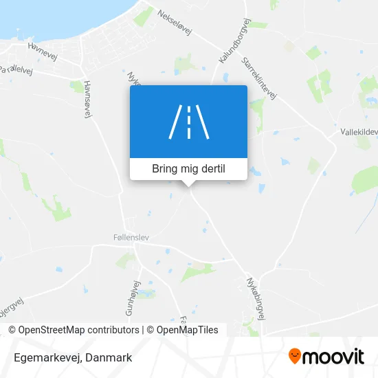 Egemarkevej kort