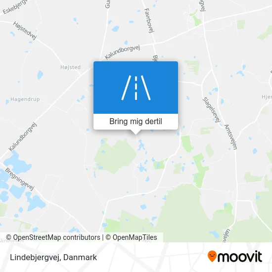 Lindebjergvej kort