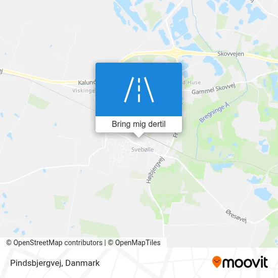Pindsbjergvej kort