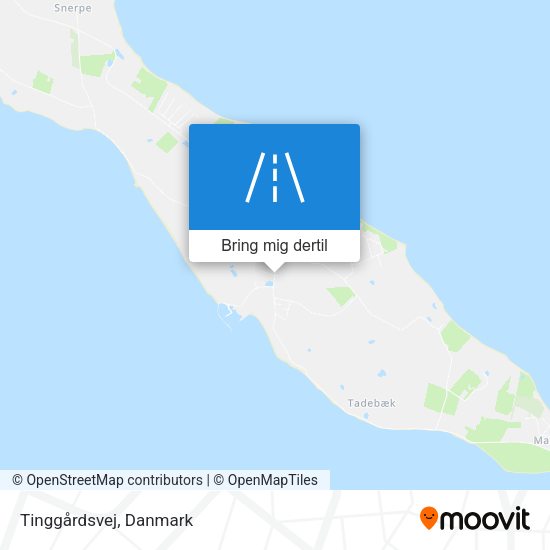 Tinggårdsvej kort