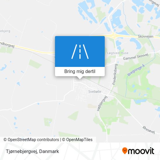 Tjørnebjergvej kort