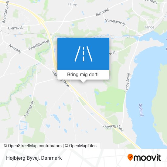 Højbjerg Byvej kort