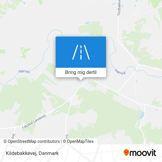 Kildebakkevej kort