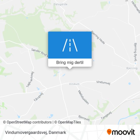 Vindumovergaardsvej kort