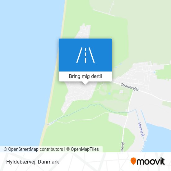 Hyldebærvej kort