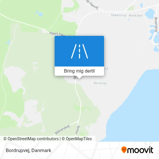 Bordrupvej kort