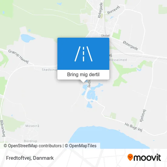 Fredtoftvej kort