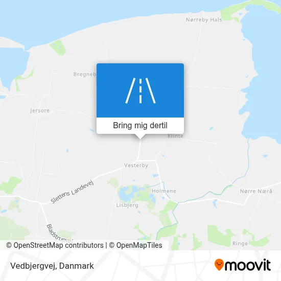 Vedbjergvej kort