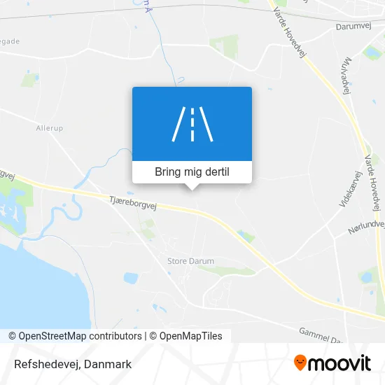 Refshedevej kort