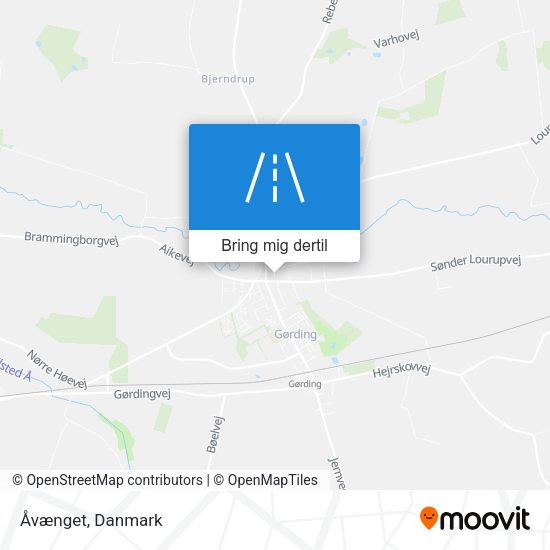 Åvænget kort