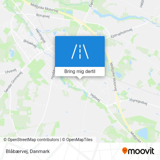 Blåbærvej kort