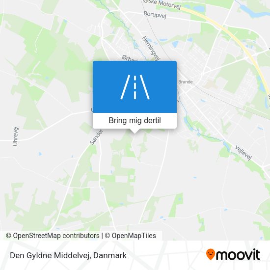 Den Gyldne Middelvej kort