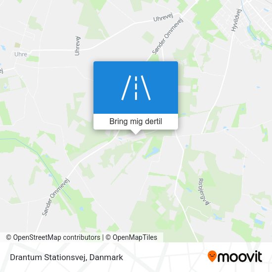 Drantum Stationsvej kort