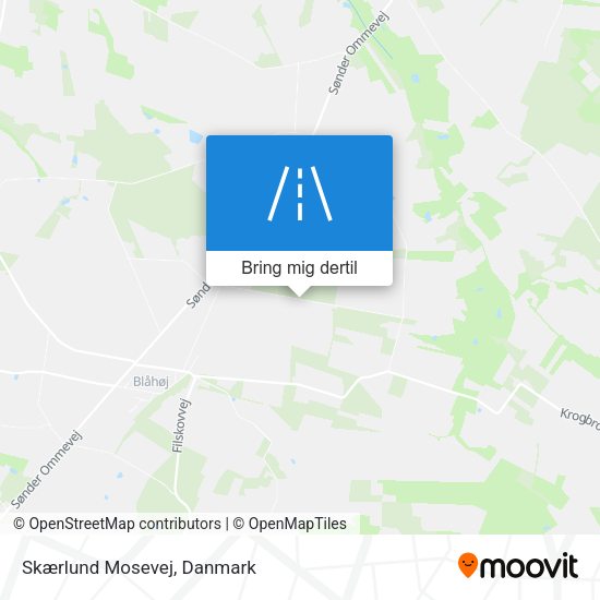 Skærlund Mosevej kort