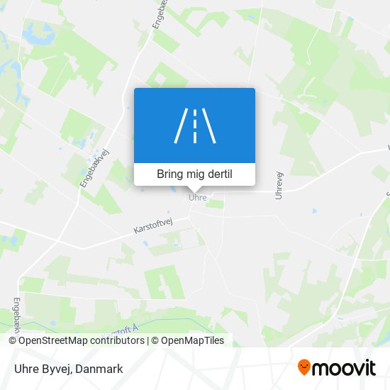 Uhre Byvej kort