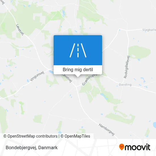 Bondebjergvej kort