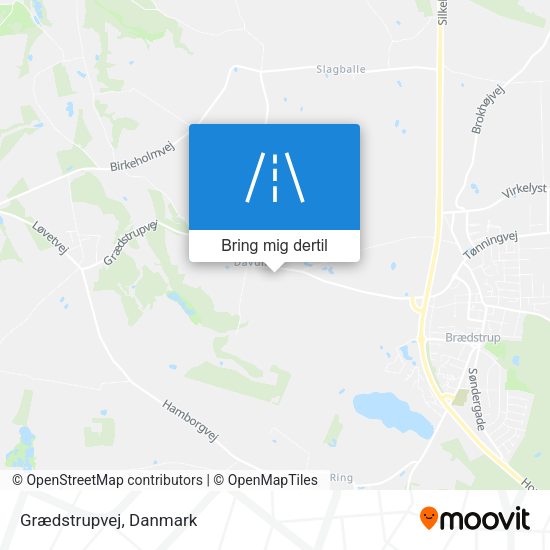 Grædstrupvej kort