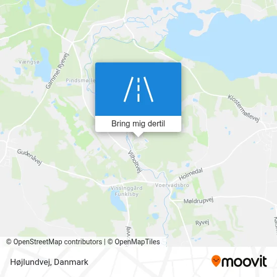 Højlundvej kort
