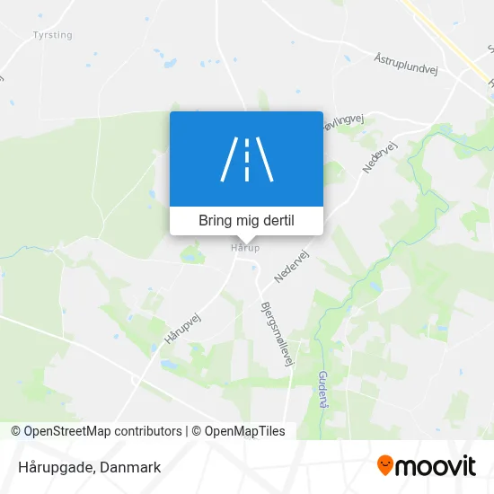 Hårupgade kort