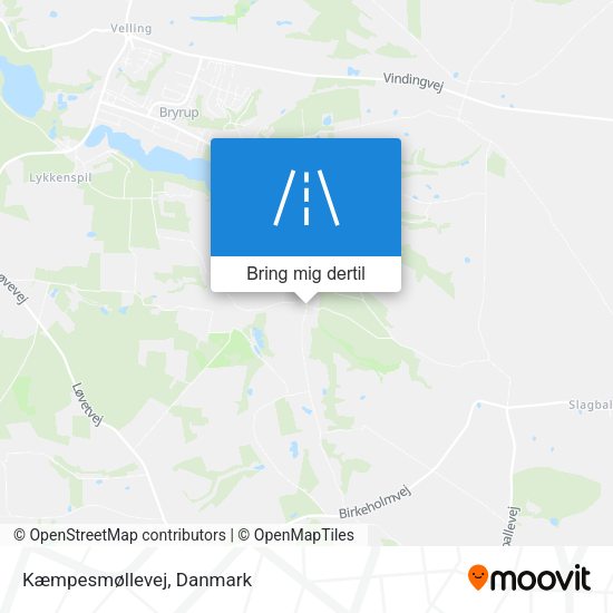 Kæmpesmøllevej kort