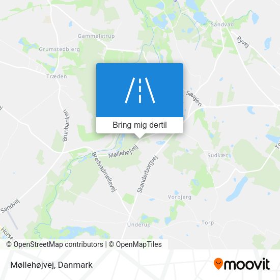 Møllehøjvej kort