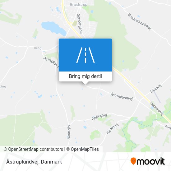 Åstruplundvej kort