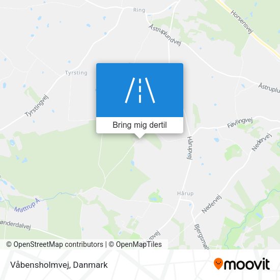 Våbensholmvej kort