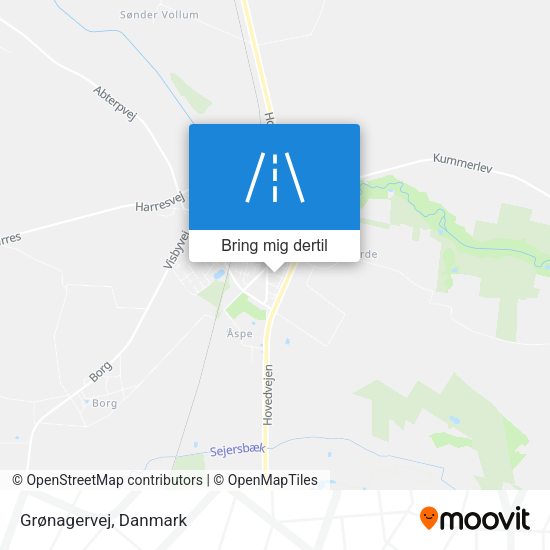 Grønagervej kort