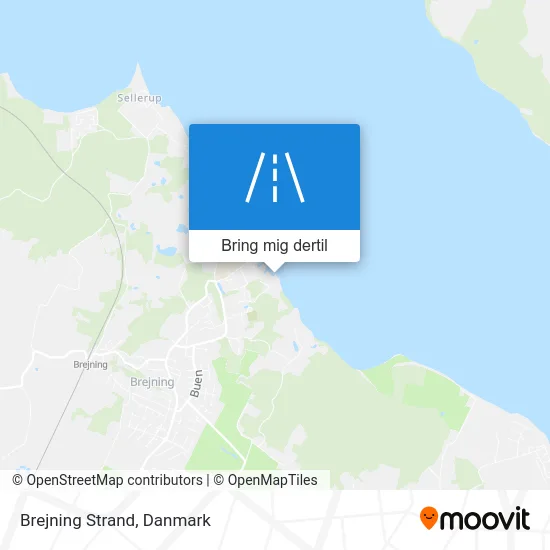 Brejning Strand kort