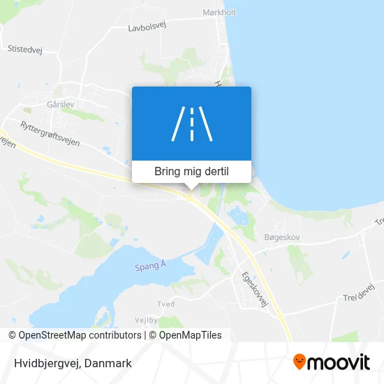Hvidbjergvej kort
