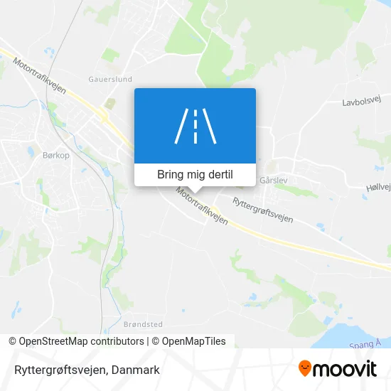 Ryttergrøftsvejen kort