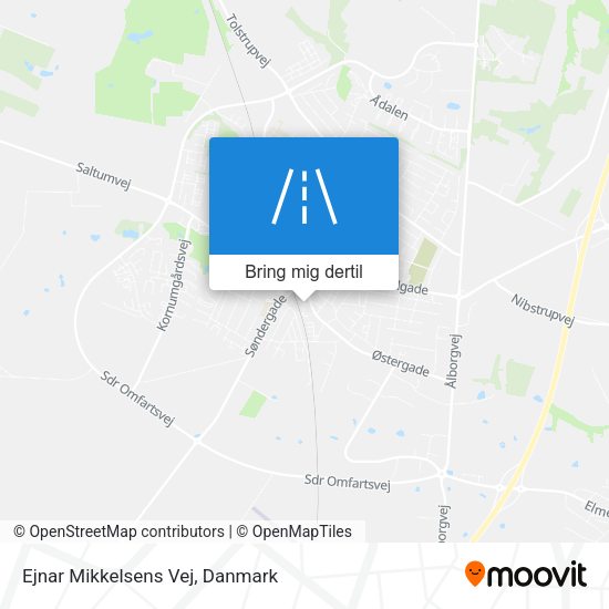 Ejnar Mikkelsens Vej kort