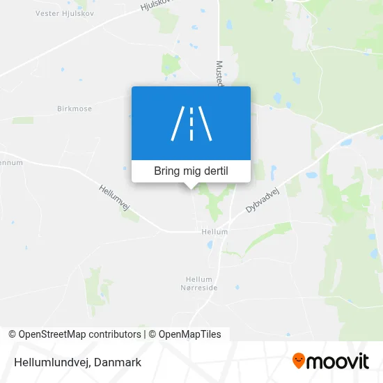 Hellumlundvej kort