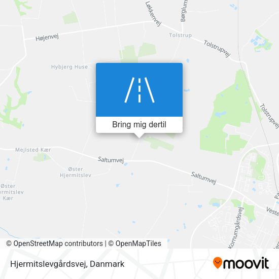 Hjermitslevgårdsvej kort
