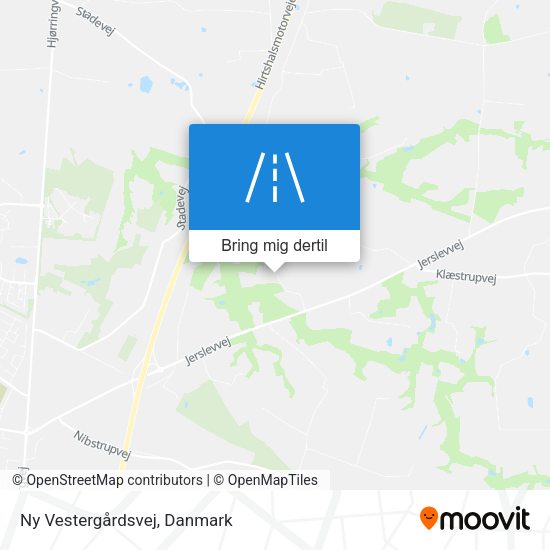 Ny Vestergårdsvej kort